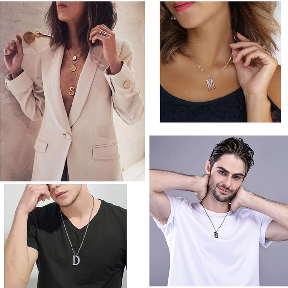 Women’s initial necklace - Picture 2 of 11